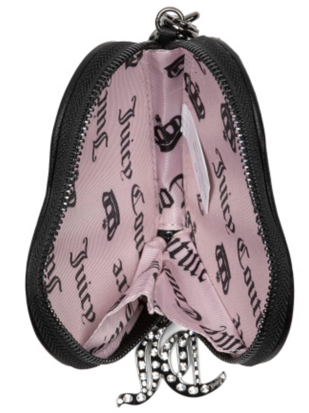 Black Rhinestone Monogram Coin Pouch - Picture 3 of 9